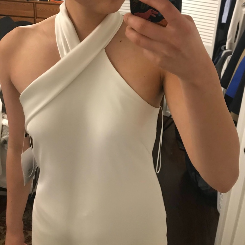 Galvan London - Pandora Satin Midi Dress - Picture 6 of 7